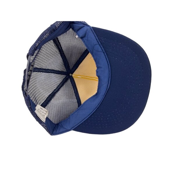 Trucker Baseball Adjustable  Mesh Hat/Cap Blue/White C183 - Picture 6 of 10